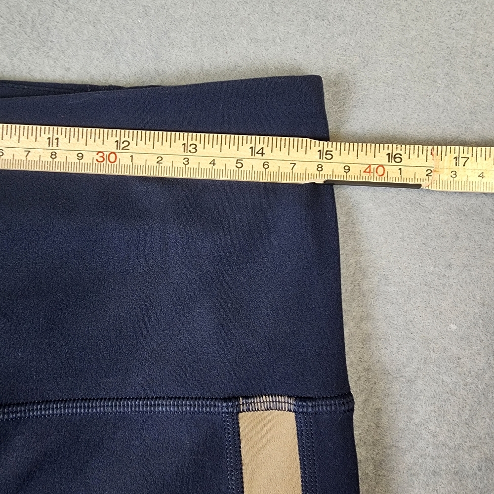 Athleta Elation Colorblock 7/8 Tight Leggings in Navy and Tan Womens Large - Picture 6 of 10